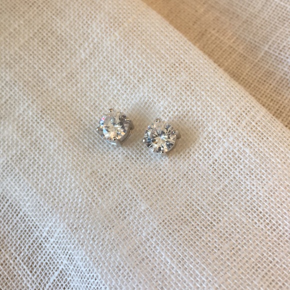 Cubic Zirconia Stud Earrings - Picture 5 of 6